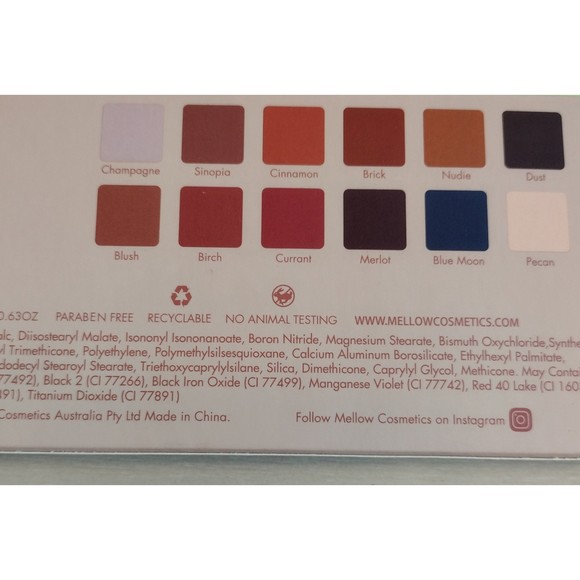 Mellow Cosmetics Sinopia Eyeshadow Palette BNIB - Picture 3 of 4